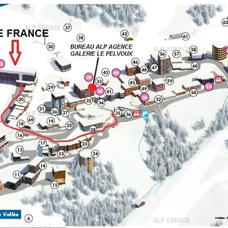 Apartamento Résidence Le France - 3 Pers - Le France - Plagne Centre Mae-8994 *
